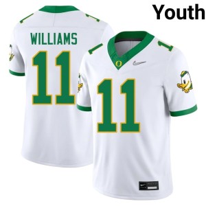 Oregon Ducks Dylan Williams Alumni #11 Youth White College Football Jerseys 917166-740