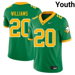 Oregon Ducks #20 Green 2026 College Football Youth Dylan Williams Jerseys 137773-313