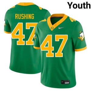 University of Oregon Youth Green #47 Elijah Rushing College Football High School Jersey 168504-753