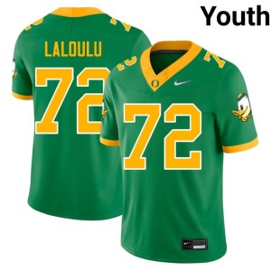 Oregon Youth #72 Green Game Iapani Laloulu College Football Jerseys 923782-594