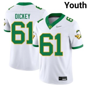 The Ducks College Football White Youth JaJuan Dickey 2026-27 #61 Jersey 978570-343