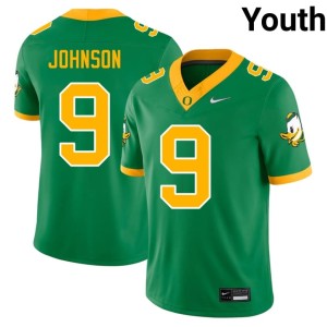 University of Oregon Green Youth #9 College Football Jamari Johnson Stitched Jersey 641750-731