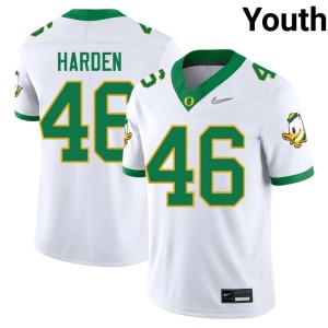The Ducks Youth NCAA College Football #46 White Jay Harden Jersey 198211-470