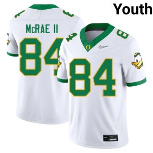 Oregon White #84 Alumni Youth College Football Jovon McRae II Jersey 180551-794