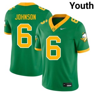 Ducks Green #6 University College Football Youth Juwan Johnson Jerseys 212563-903
