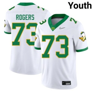 Oregon #73 White Kawika Rogers Player College Football Youth Jerseys 265592-787