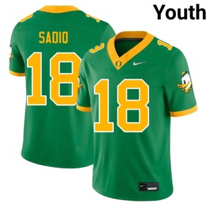 The Ducks Youth Kenyon Sadiq #18 Game College Football Green Jerseys 487061-988