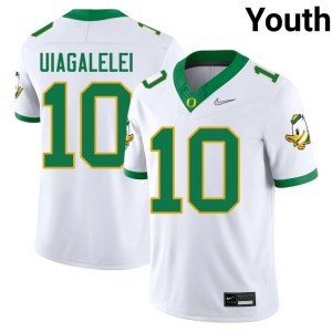 Ducks #10 Limited Youth College Football White Matayo Uiagalelei Jerseys 626225-294