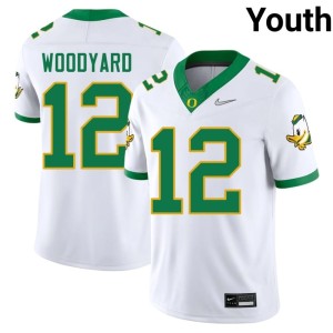 The Ducks Peyton Woodyard #12 White College Football NCAA Youth Jerseys 796273-523
