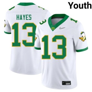 University of Oregon Youth College Football White Official #13 Ryder Hayes Jerseys 730149-111