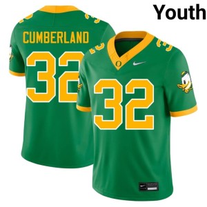 Ducks College Football Green Tony Cumberland Youth #32 University Jerseys 476380-466