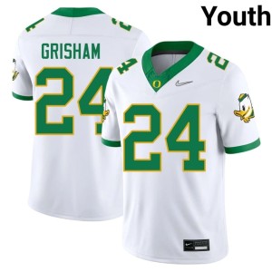 UO Youth Zach Grisham Limited College Football #24 White Jersey 813151-102