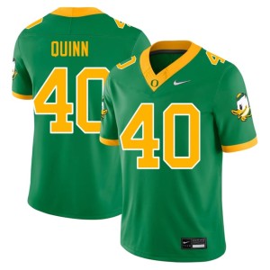 Oregon Ducks Game Green #40 Zander Quinn College Football Mens Jerseys 700504-332